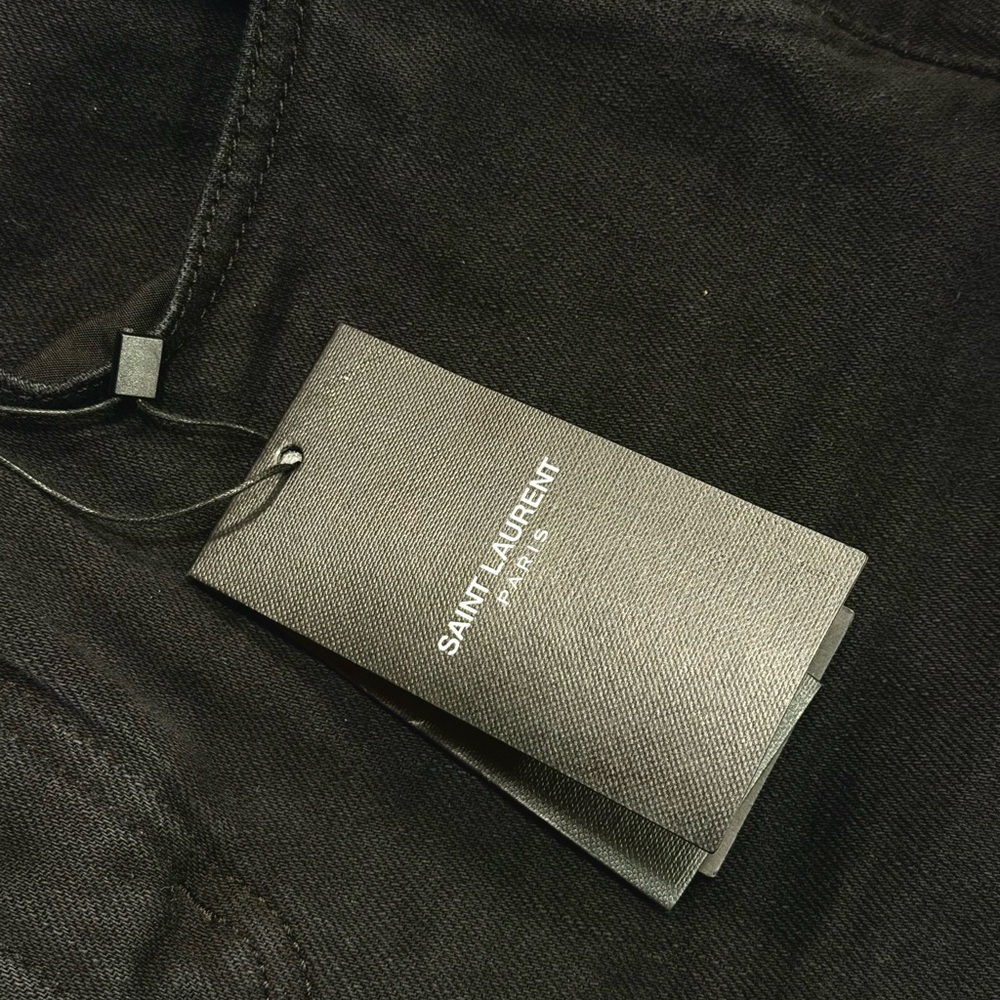 Saint Laurent Black straight jeans - Picture 9 of 16